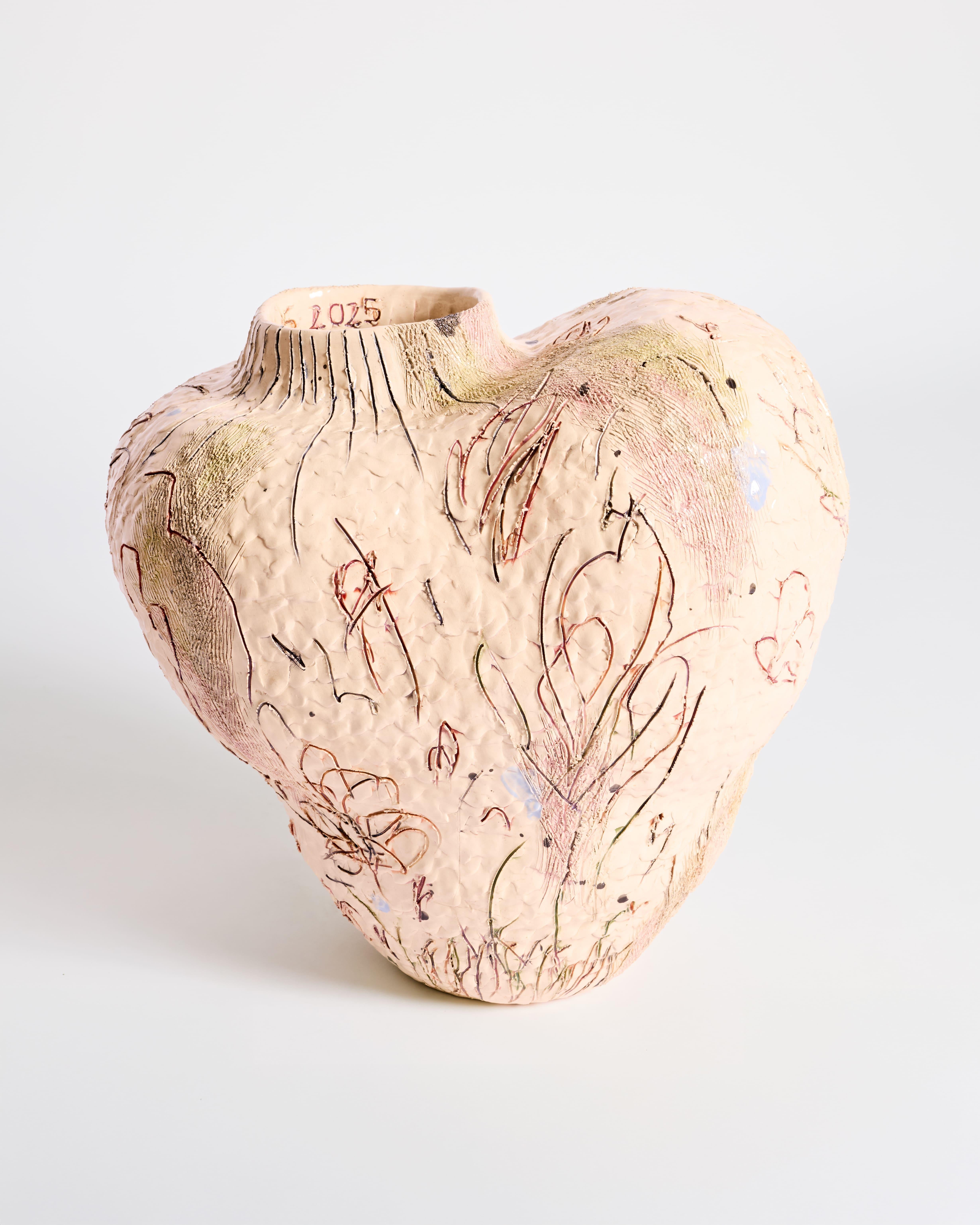 Ceramica Vaso scultoreo di Jacque Faus in vendita