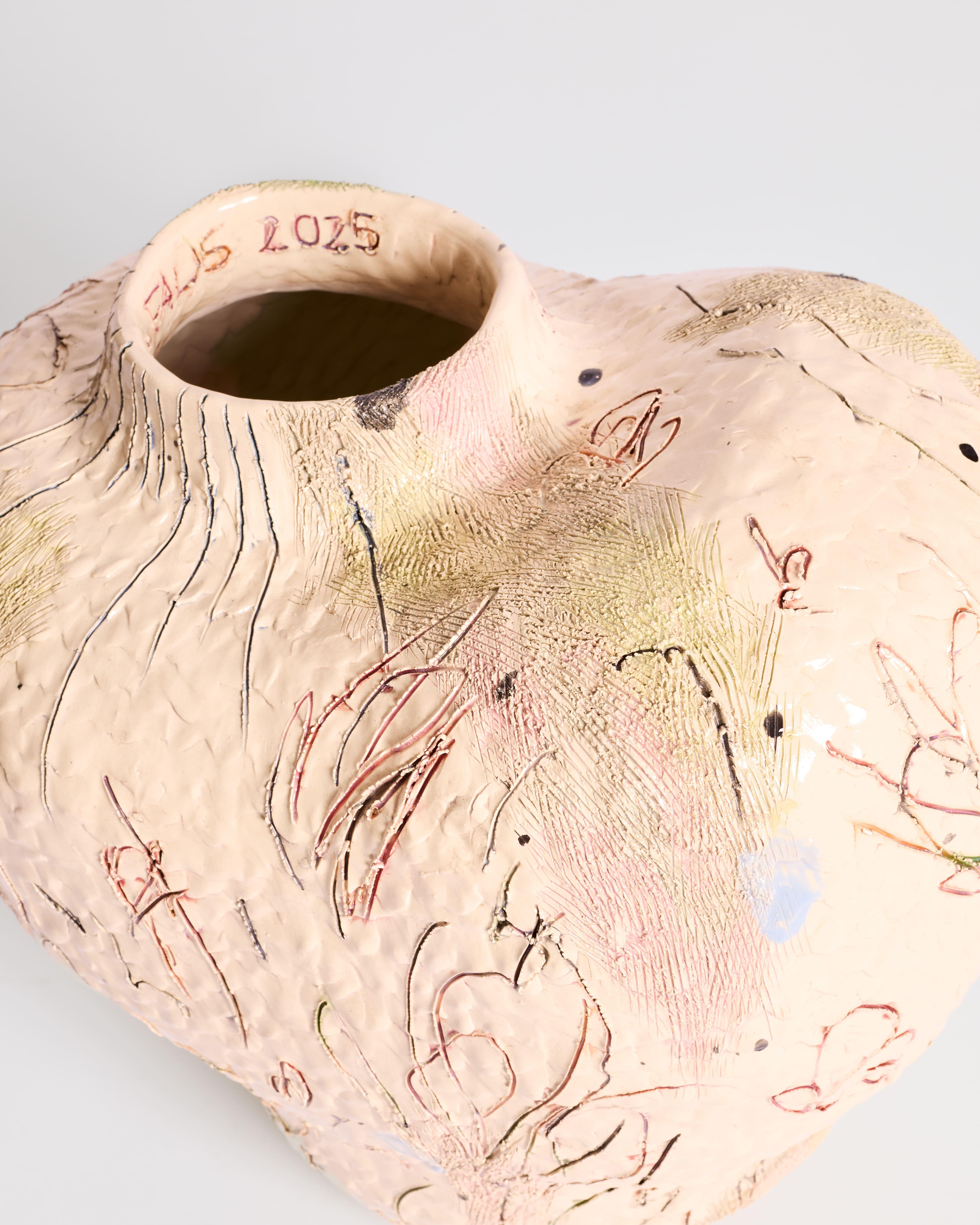 Vaso scultoreo di Jacque Faus in vendita 1