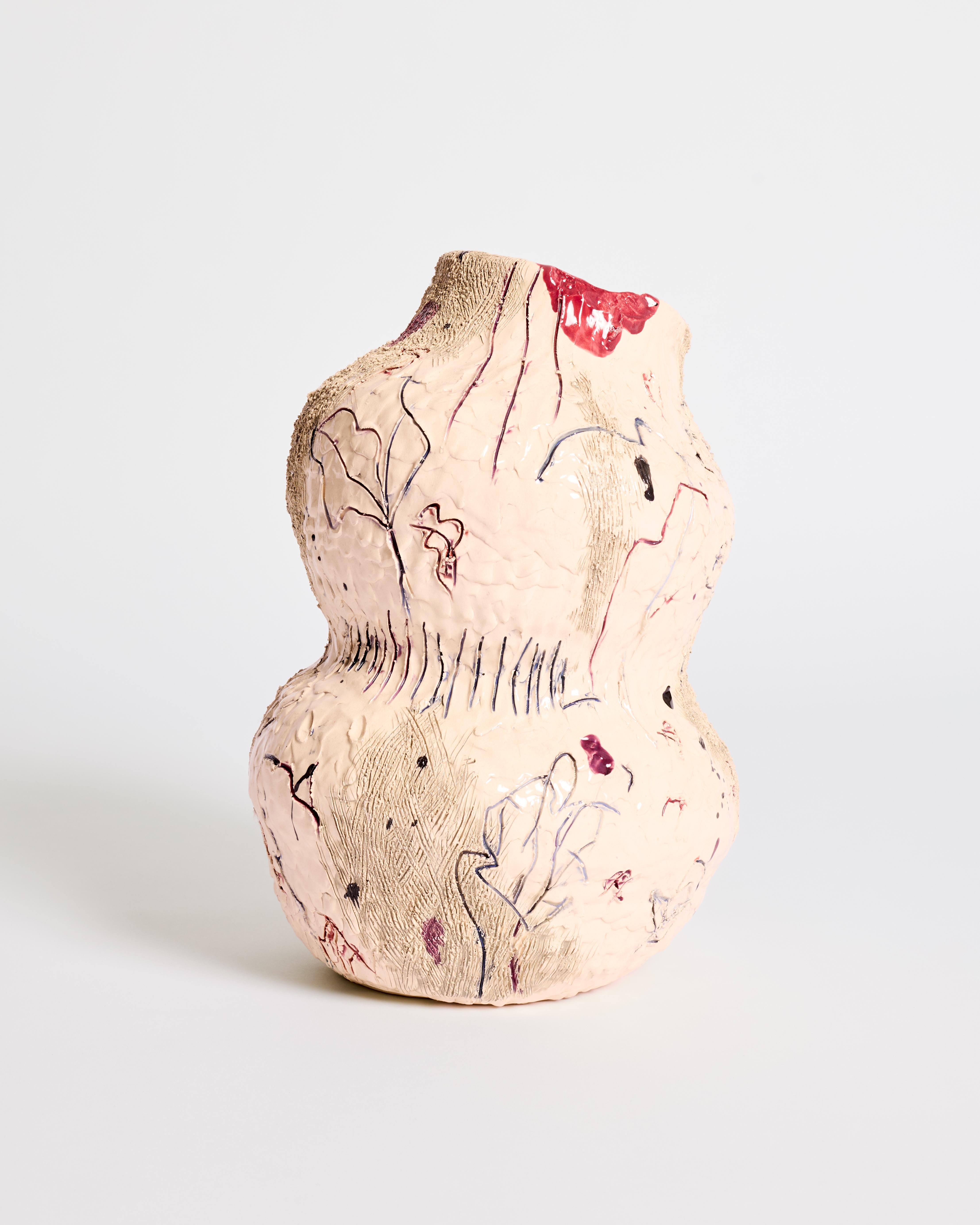 Vaso scultoreo di Jacque Faus in vendita 1