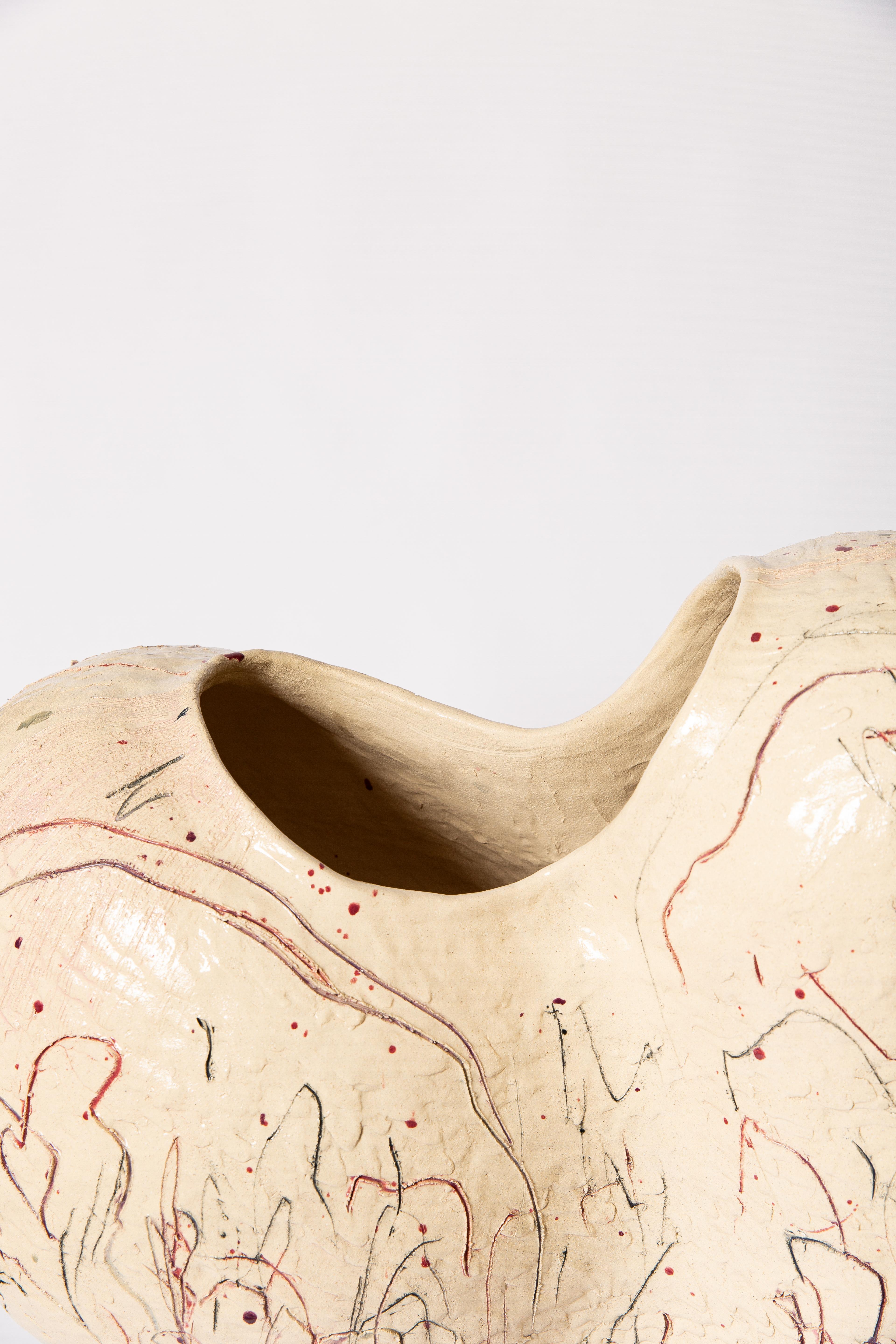 Vaso scultoreo di Jacque Faus in vendita 2