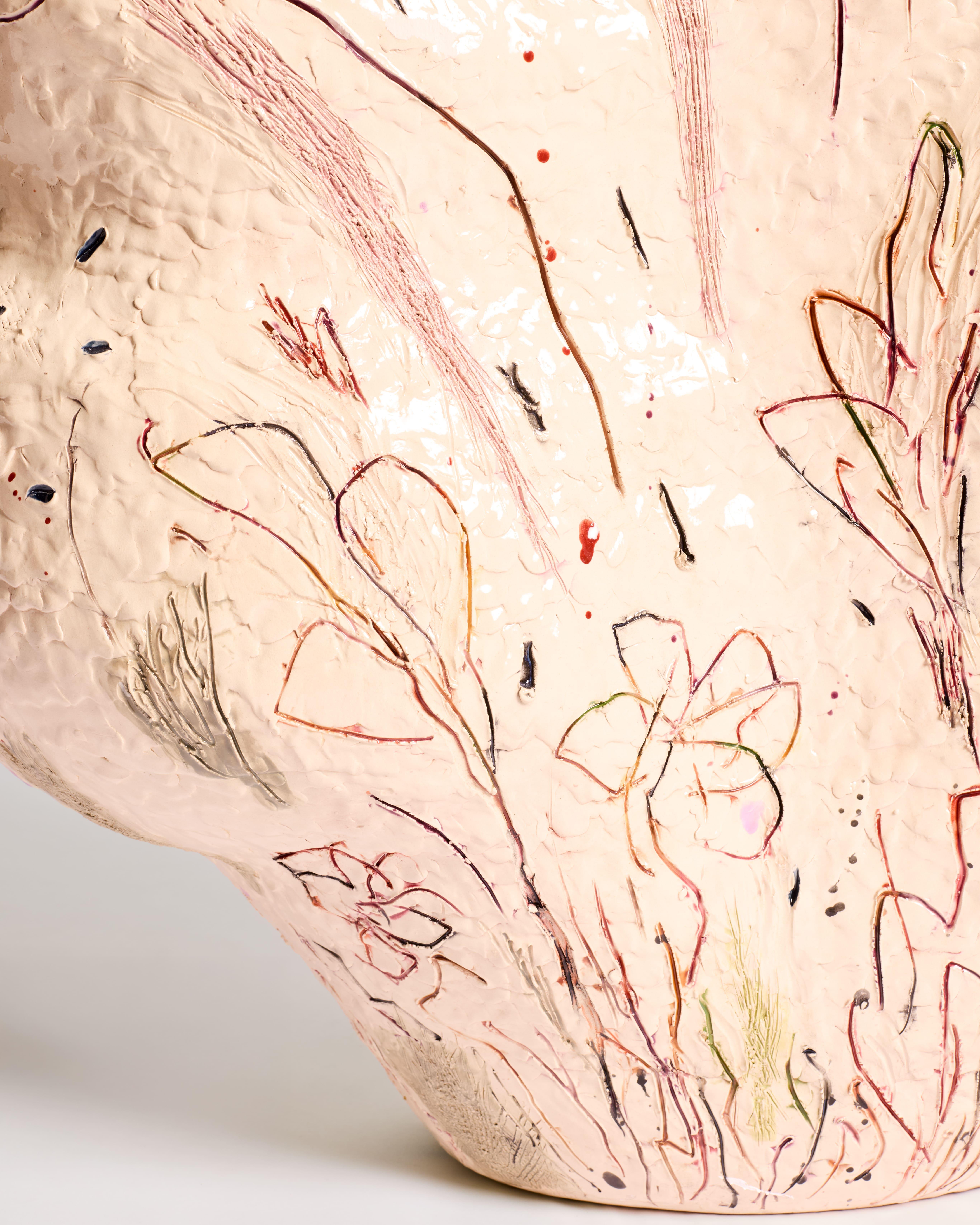 Vaso scultoreo di Jacque Faus in vendita 2