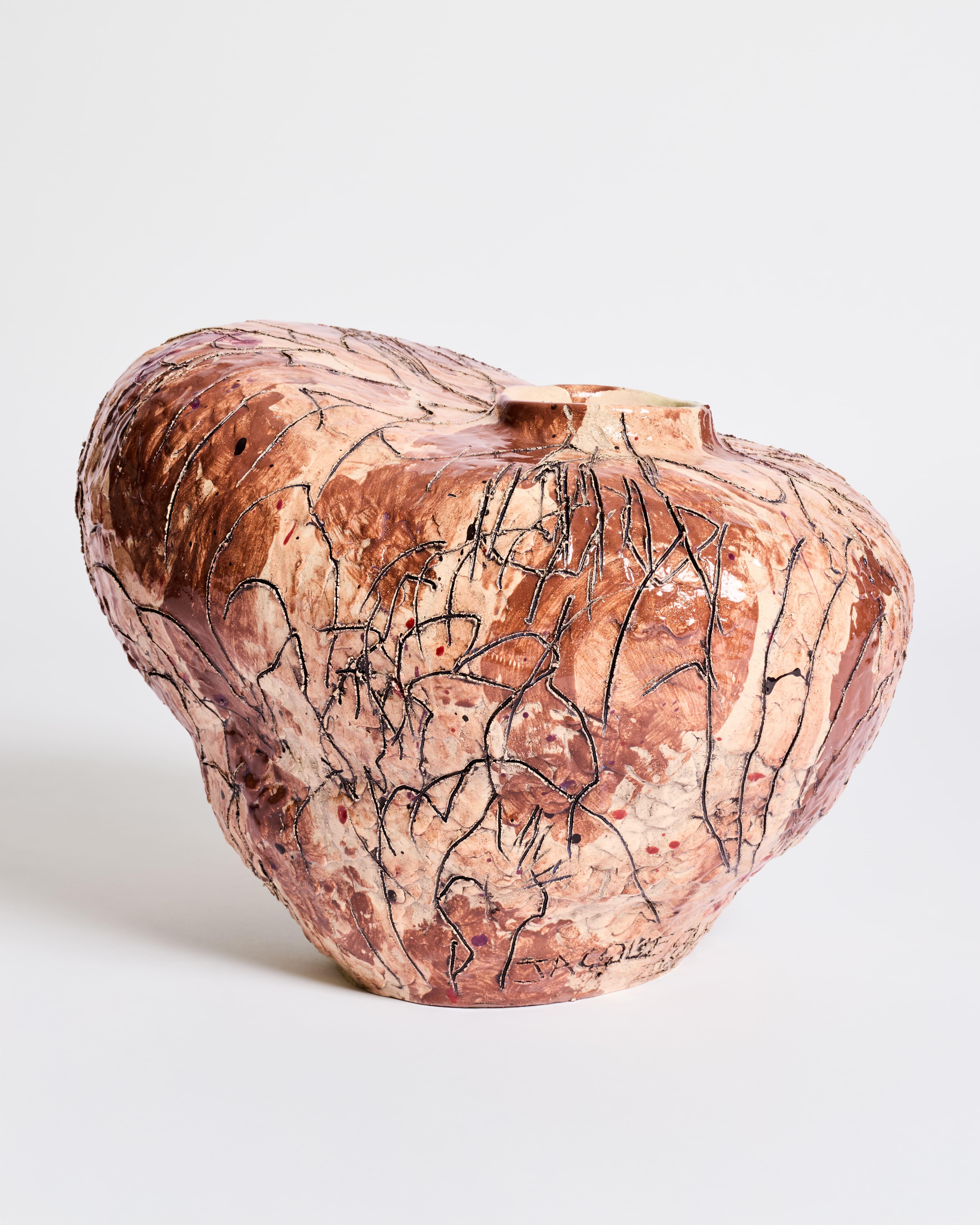 Vaso scultoreo di Jacque Faus in vendita 2