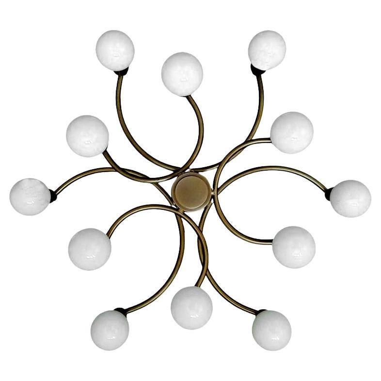 Sculptural Vintage Ceiling Light Flush Mount Chandelier, 1960s