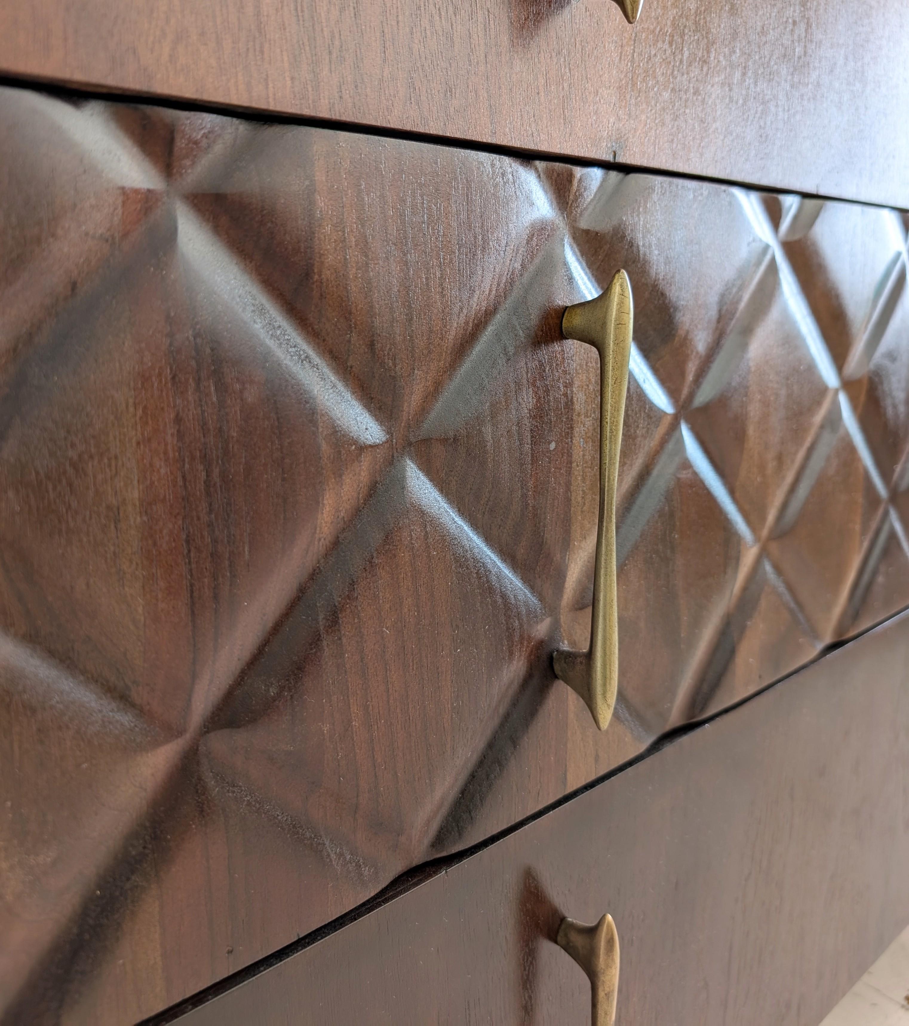 Sculptural vintage Danish midcentury walnut sideboard by Piet Hein, 1960s For Sale 5