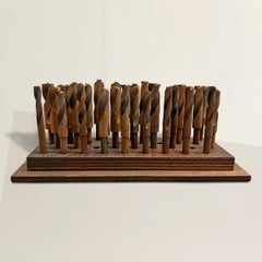 Sculptural Vintage Drill Bit Tool Display