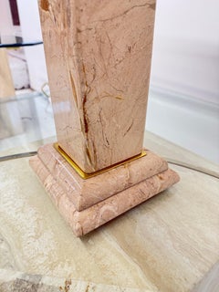 Sculptural vintage Italian marble table lamp