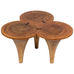 Sculptural Vintage Wood Occasional or Coffee Table