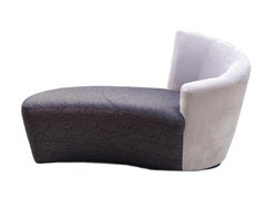 Sculptural Vladimir Kagan Swivel Bilbao Chaise Lounge Lounges Chair Castors