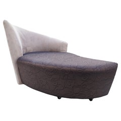 Escultórico Vladimir Kagan Sillón Giratorio Bilbao Chaise Lounge Silla con Ruedas