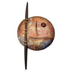 Sculptural Wall Art/Lamp, Italy 1980s