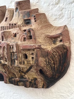 Sculptural wall ceramic 1960