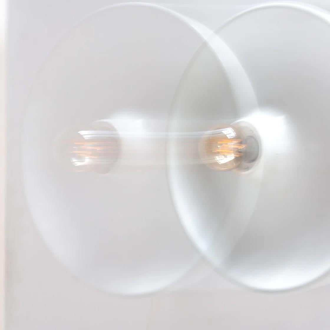 Aplique escultórico, Francia, años 80, aplique minimalista finales del siglo XX en venta