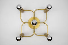 Sculptural Wall Light or Flush Mounts by Leola, 1970s