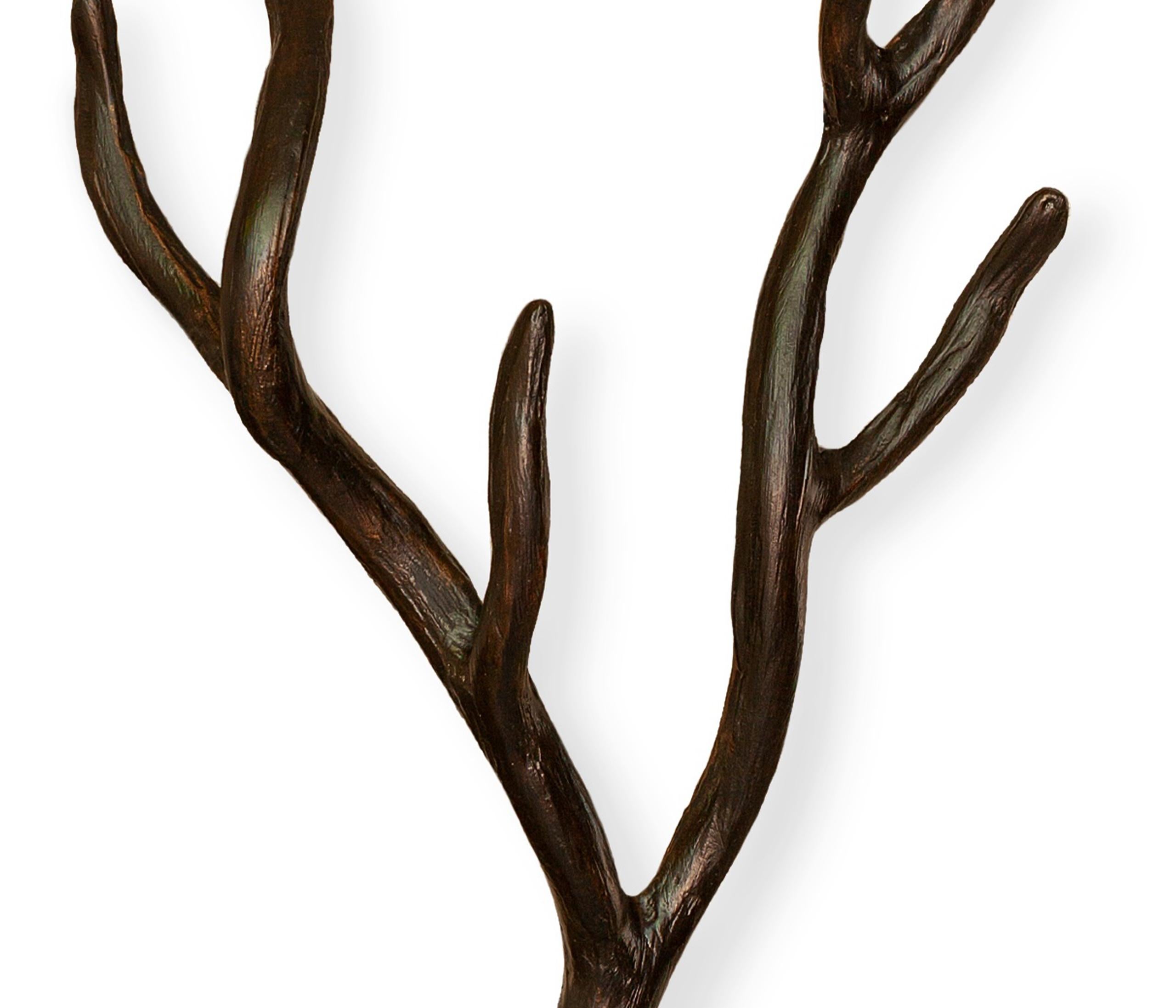 The ‘Etna’ wall sconce by Benediko Design is a handmade lighting sculpture made from metal, meticulously sculpted by hand with a plaster overlay, and finished in Bronze Plaster – a rich, earthy tone with the depth of patinated bronze. Inspired by