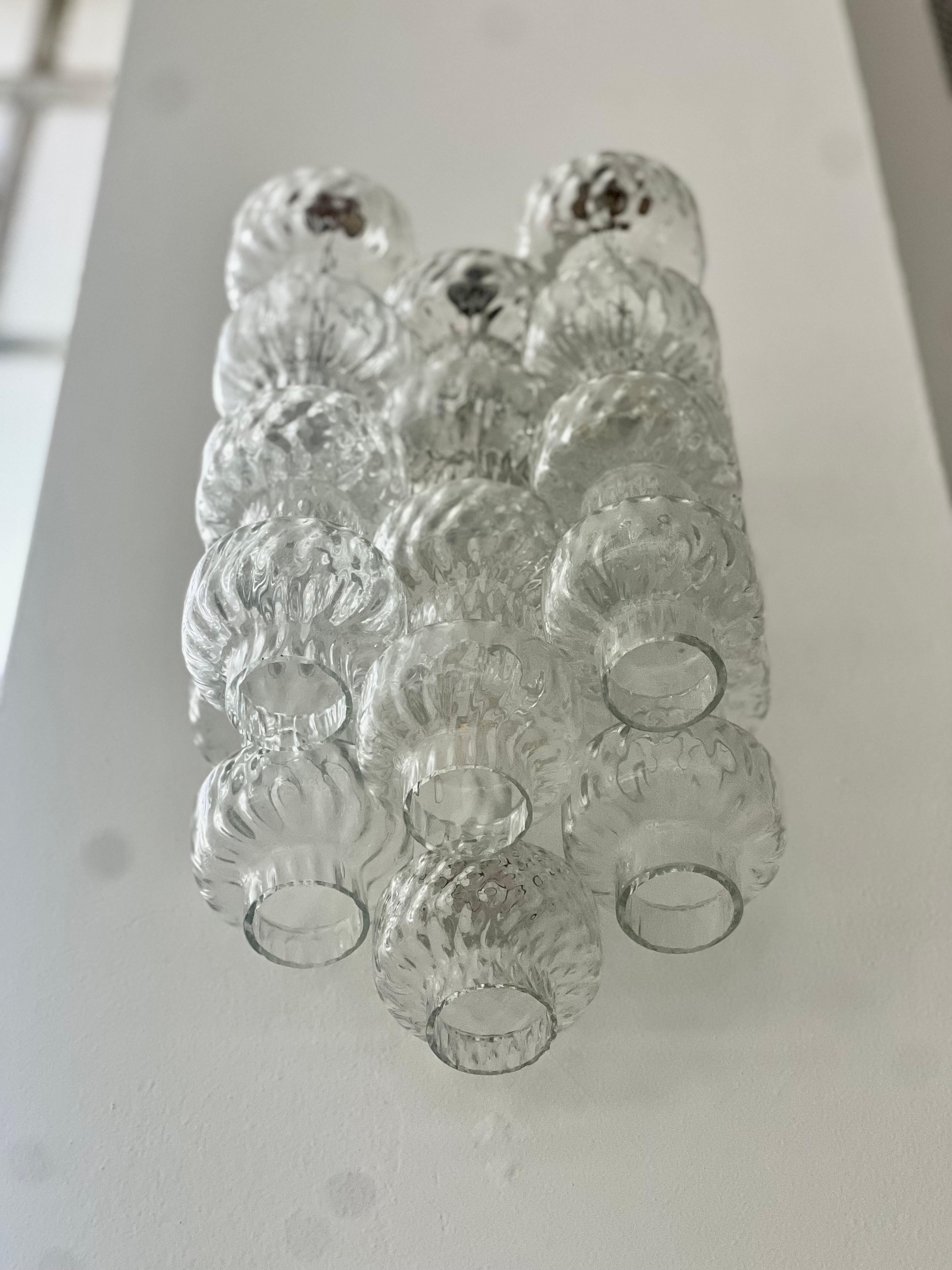 Aplique escultórico con cristales transparentes, Archimede Seguso , Murano 1960 en venta 4