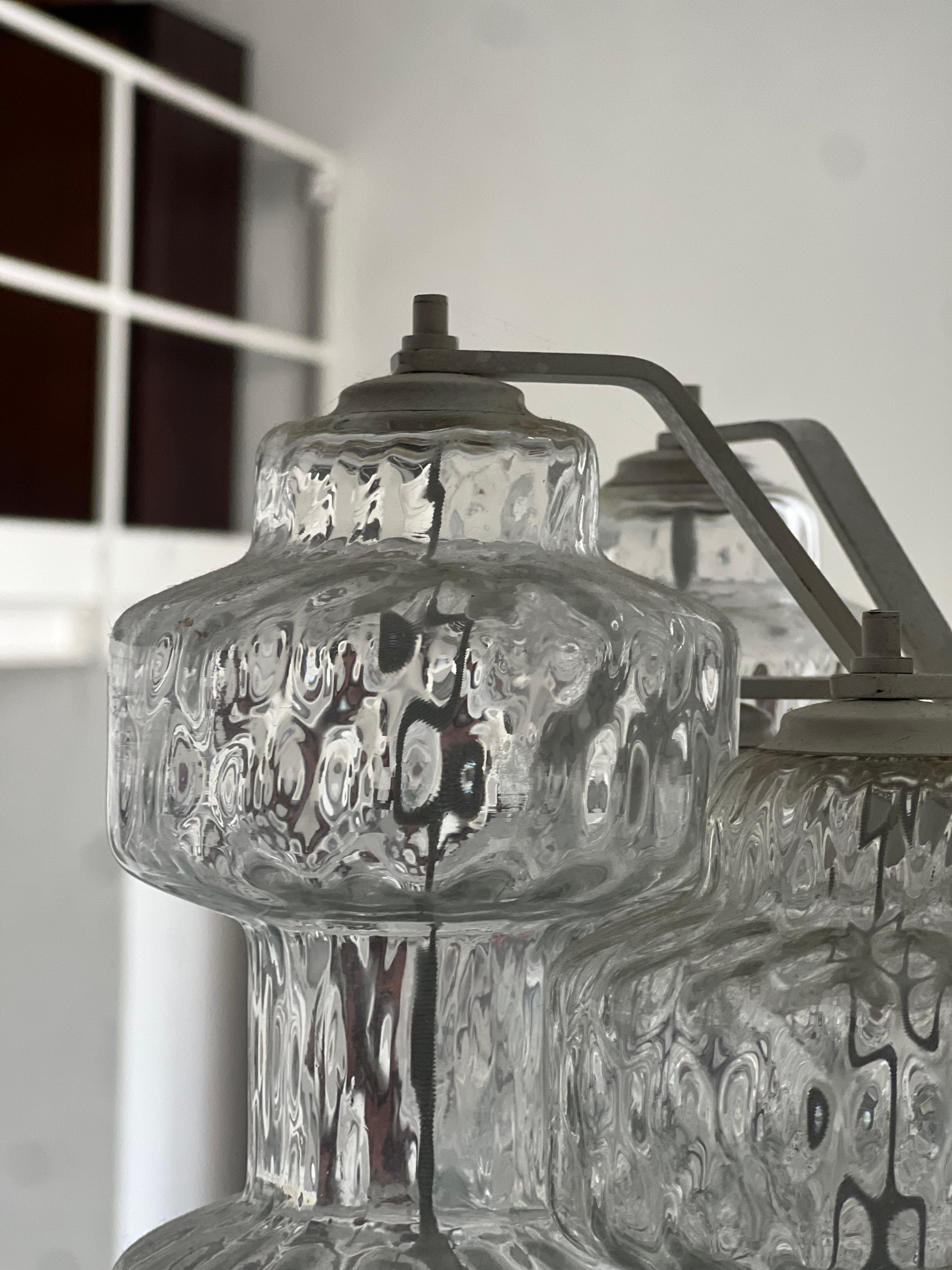 Aplique escultórico con cristales transparentes, Archimede Seguso , Murano 1960 en venta 6