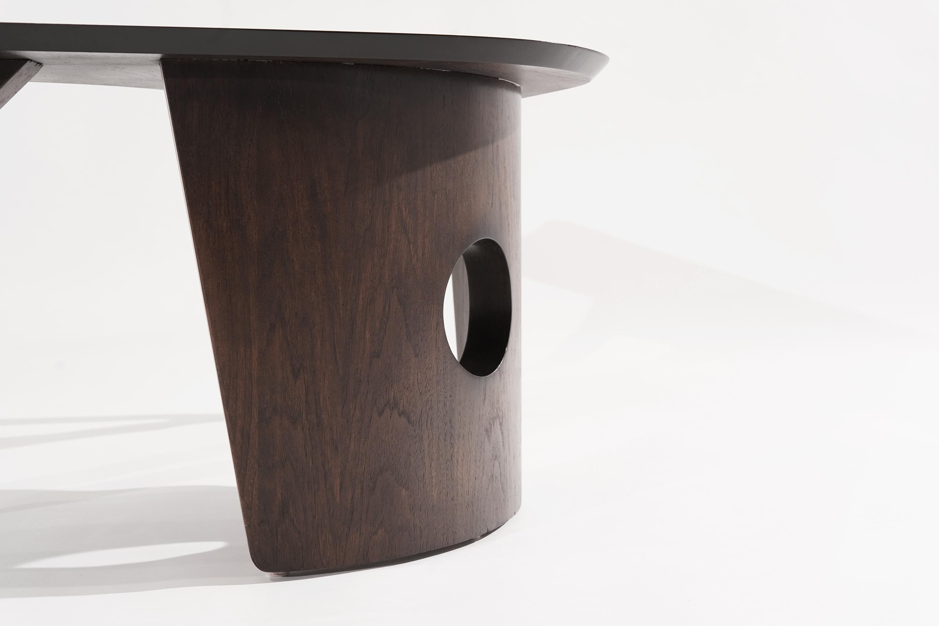 Sculptural Walnut Boomerang Coffee Table, 1950s 7