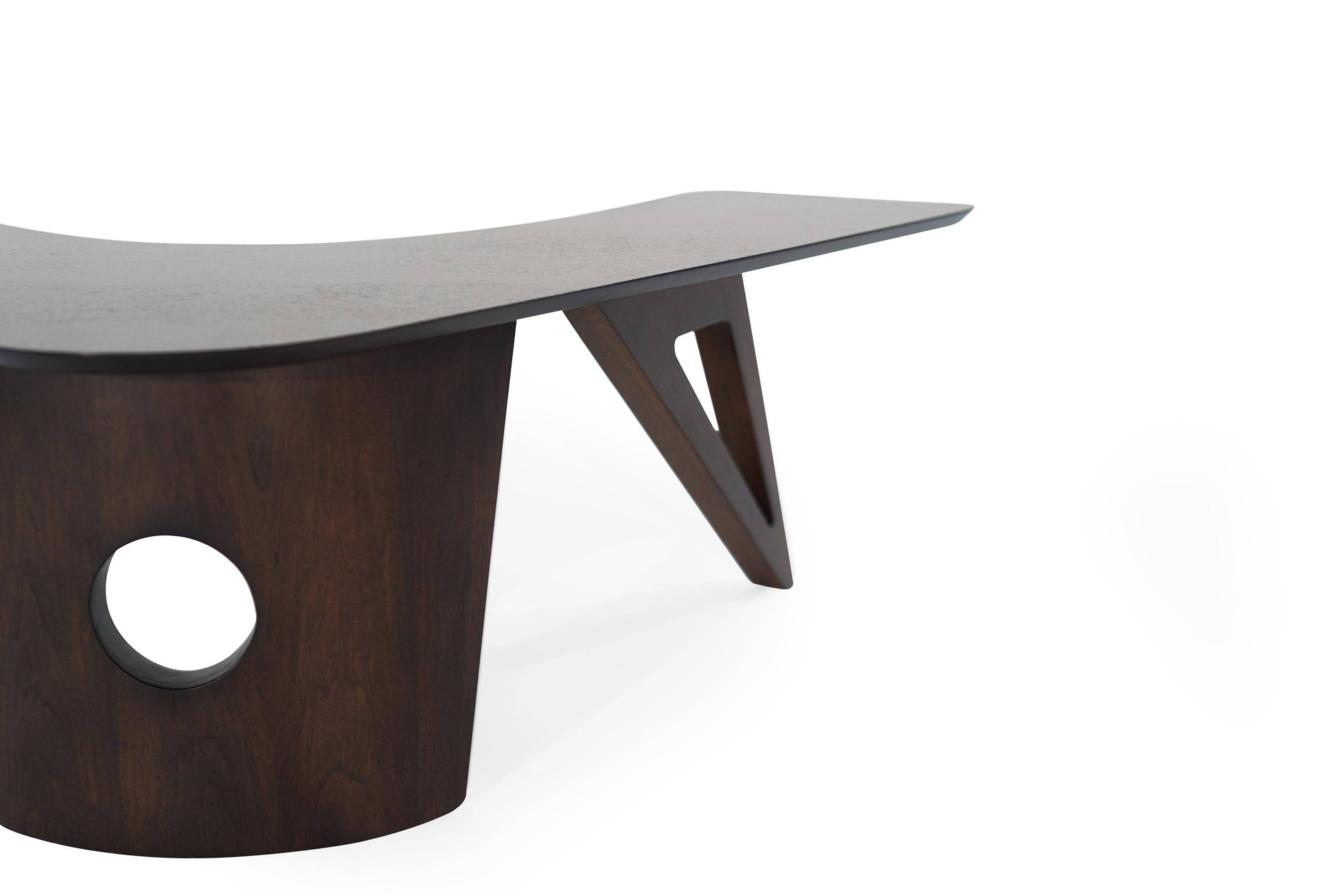 Sculptural Walnut Boomerang Coffee Table, 1950s 1