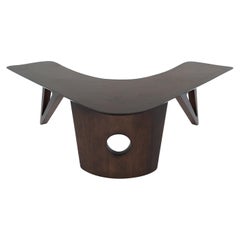 Sculptural Walnut Boomerang Coffee Table, 1950s