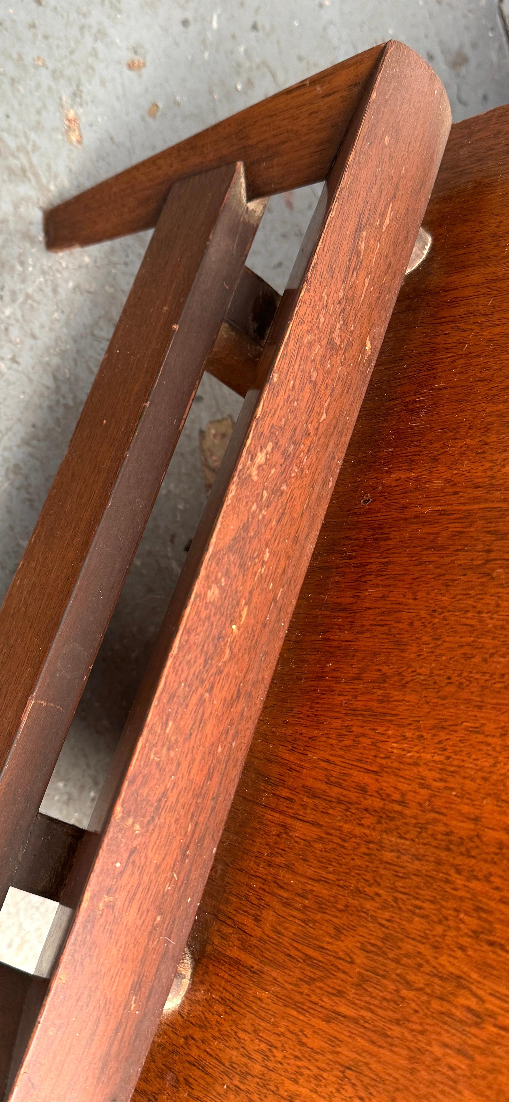 Sculptural Walnut & Bronze Nightstands by Helen Hobey for Baker Inc. For Sale 5