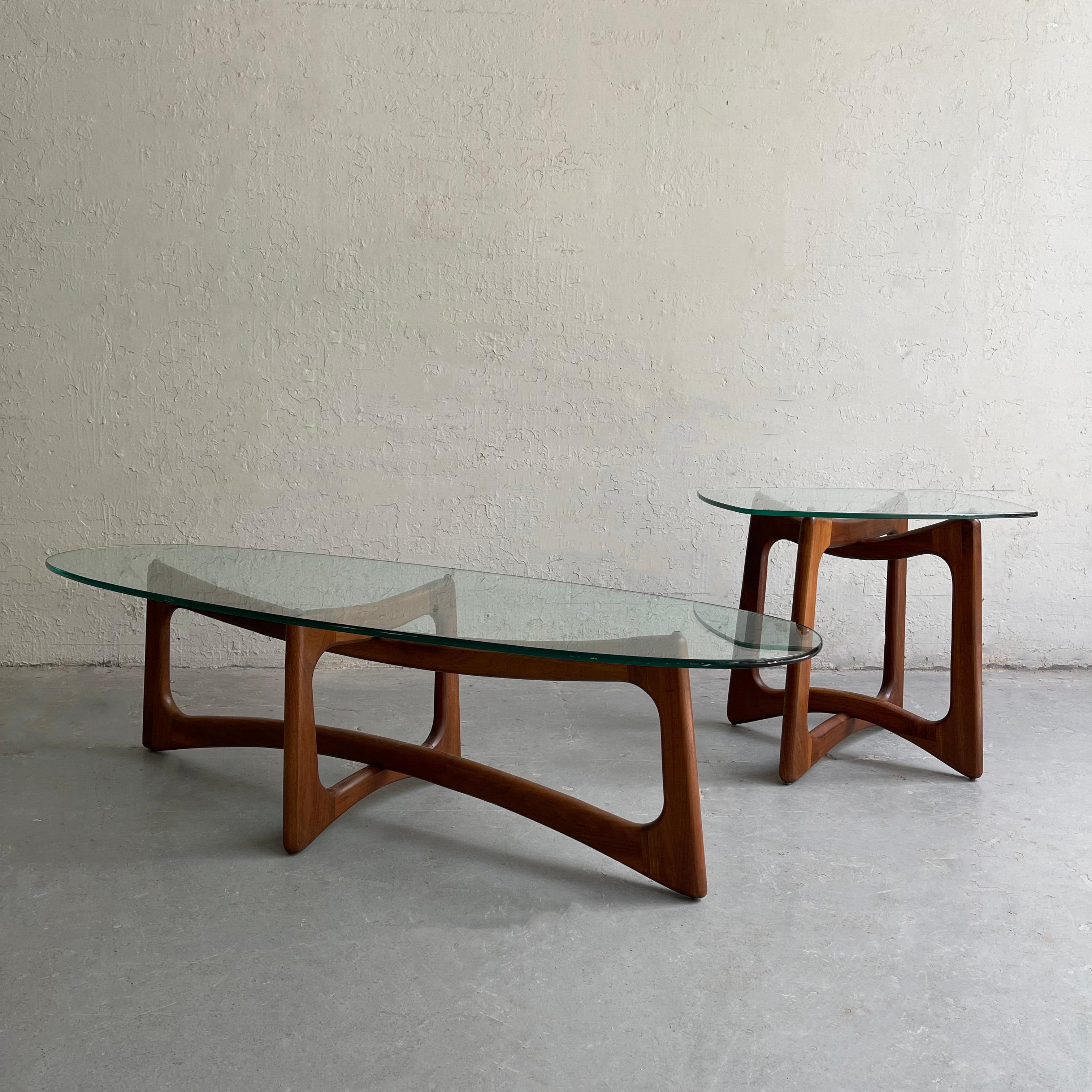 20th Century Sculptural Walnut Coffee Table By Adrian Pearsall, Craft Associates