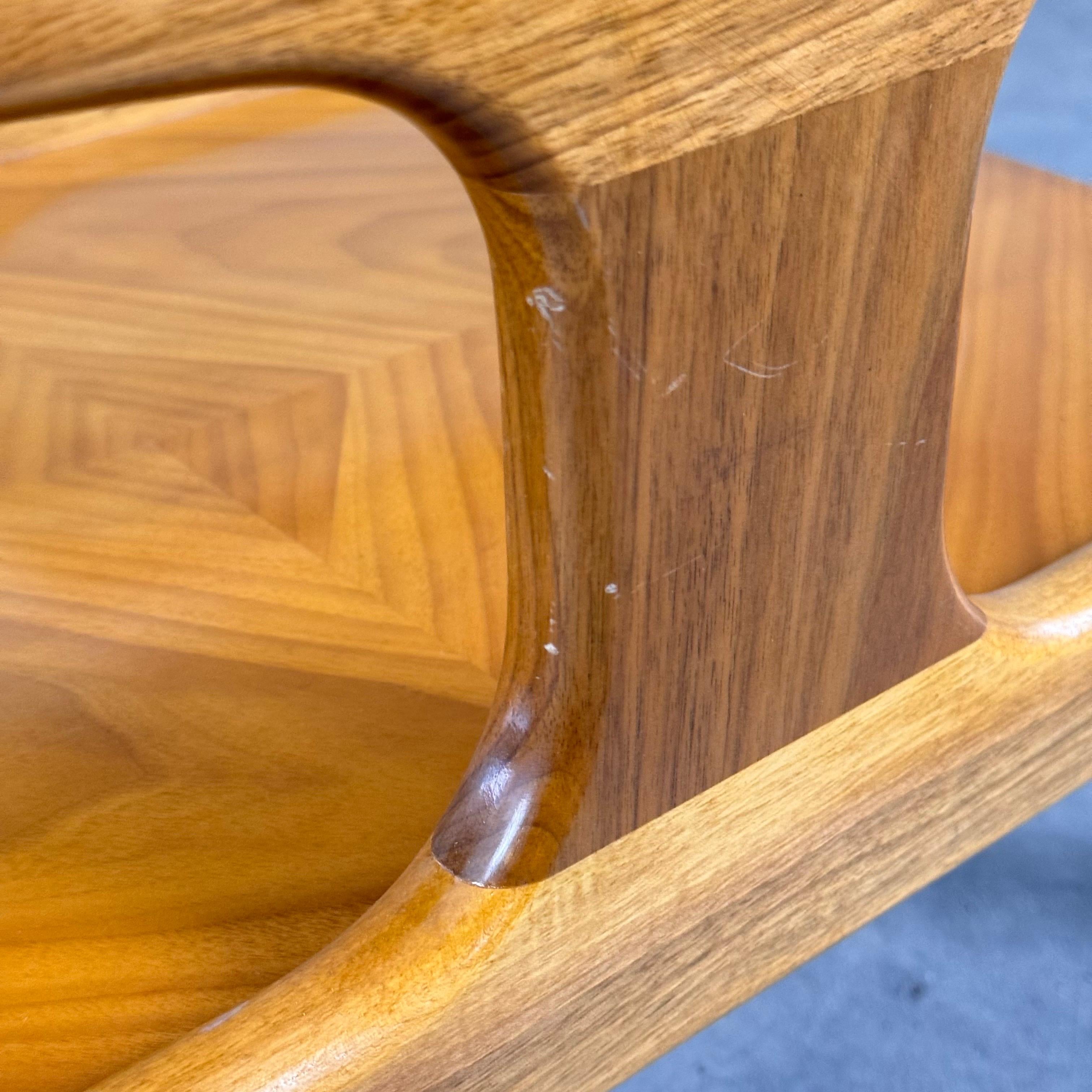 Sculptural Walnut Coffee Table by Gio Ponti for Domus Nova, Italy, 1950s For Sale 5
