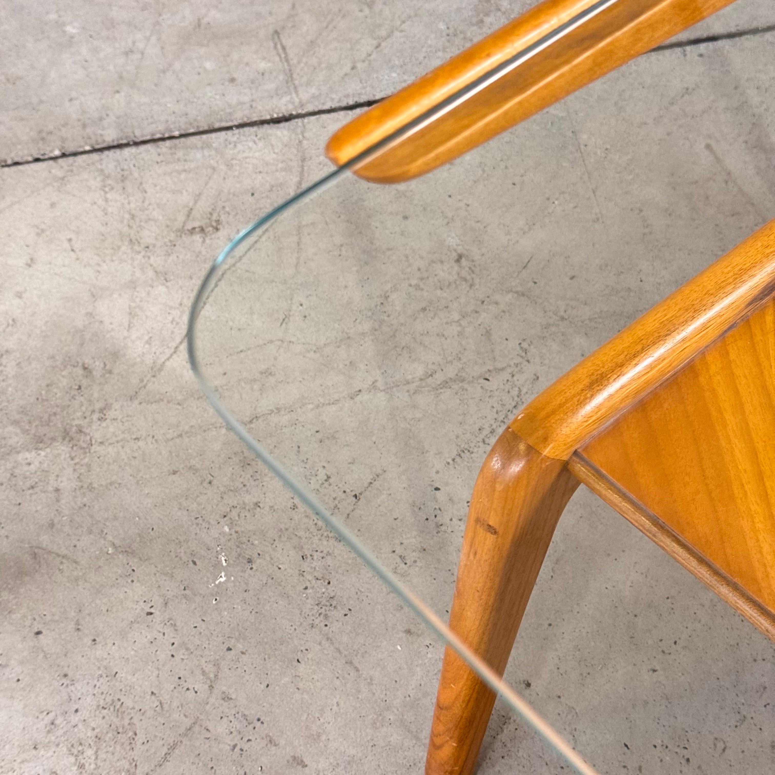 Sculptural Walnut Coffee Table by Gio Ponti for Domus Nova, Italy, 1950s For Sale 7