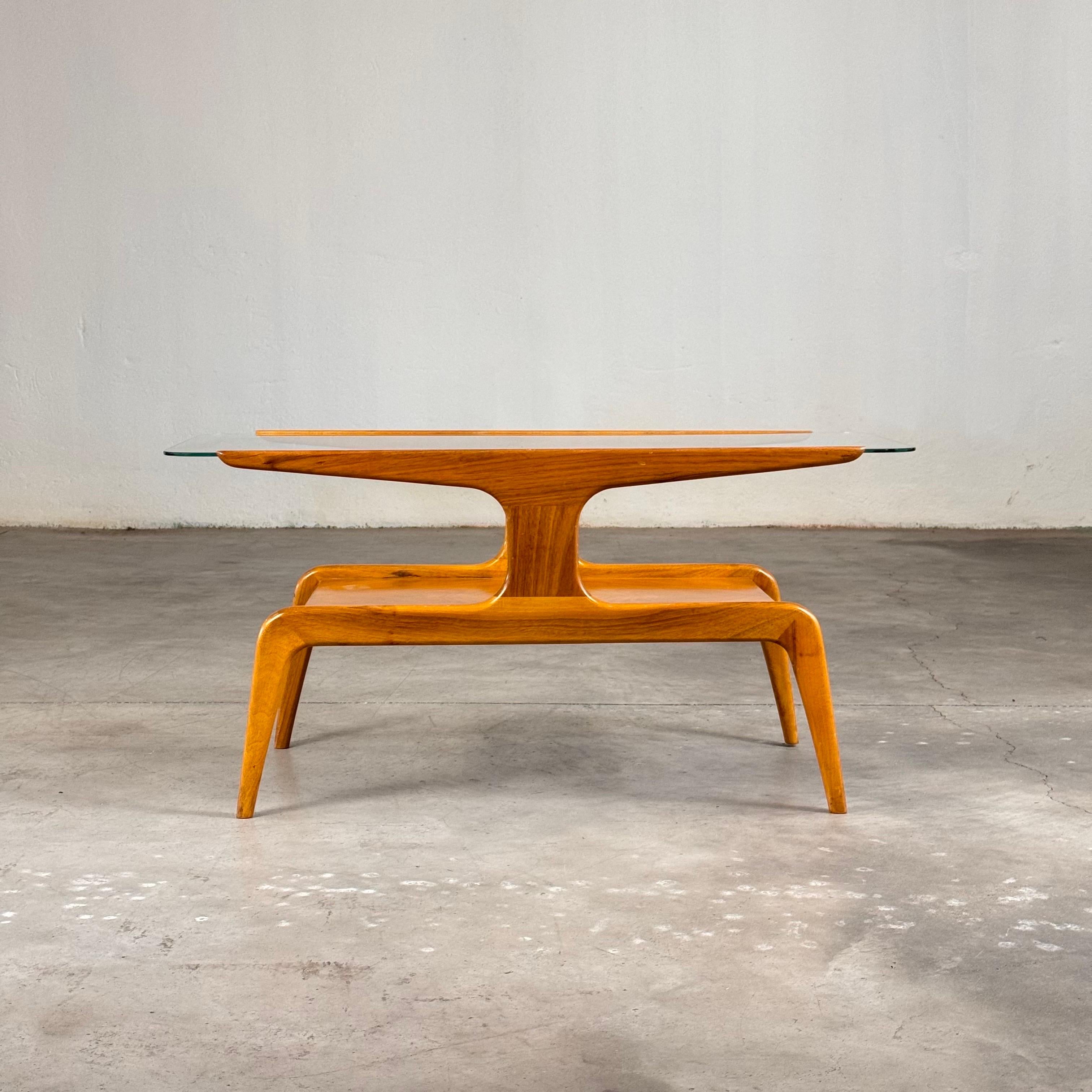 Sculptural Walnut Coffee Table by Gio Ponti for Domus Nova, Italy, 1950s For Sale 10