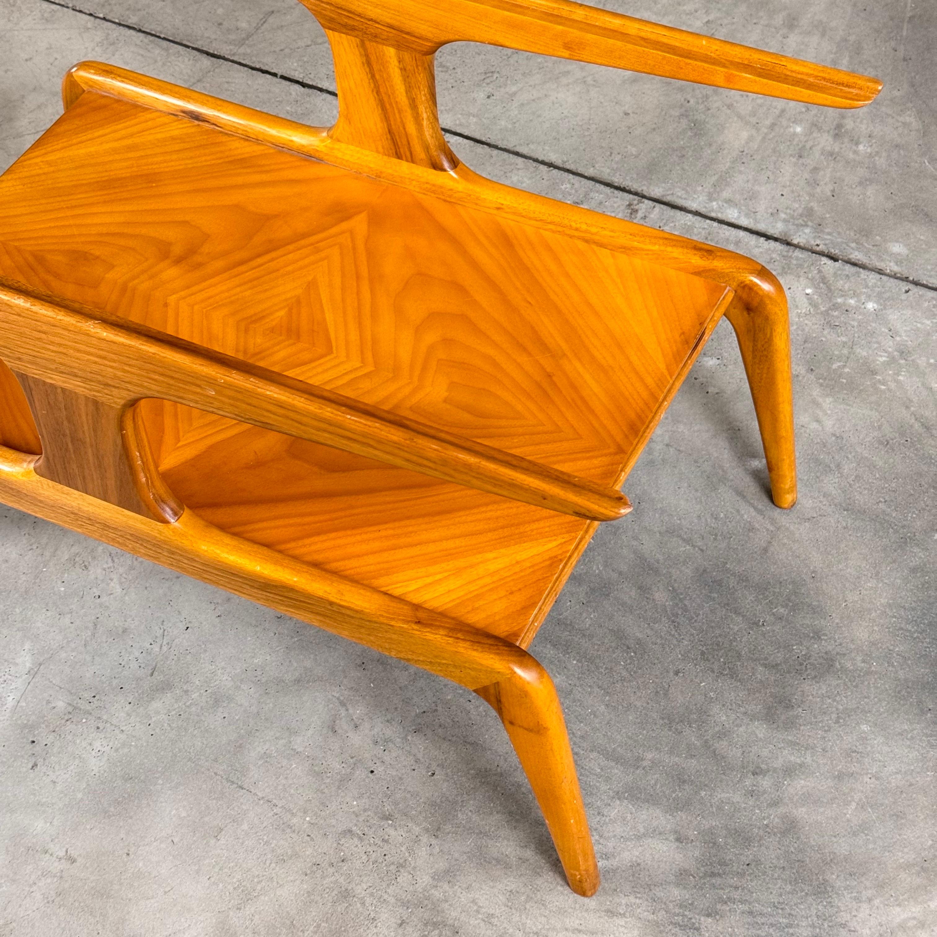 Sculptural Walnut Coffee Table by Gio Ponti for Domus Nova, Italy, 1950s For Sale 13