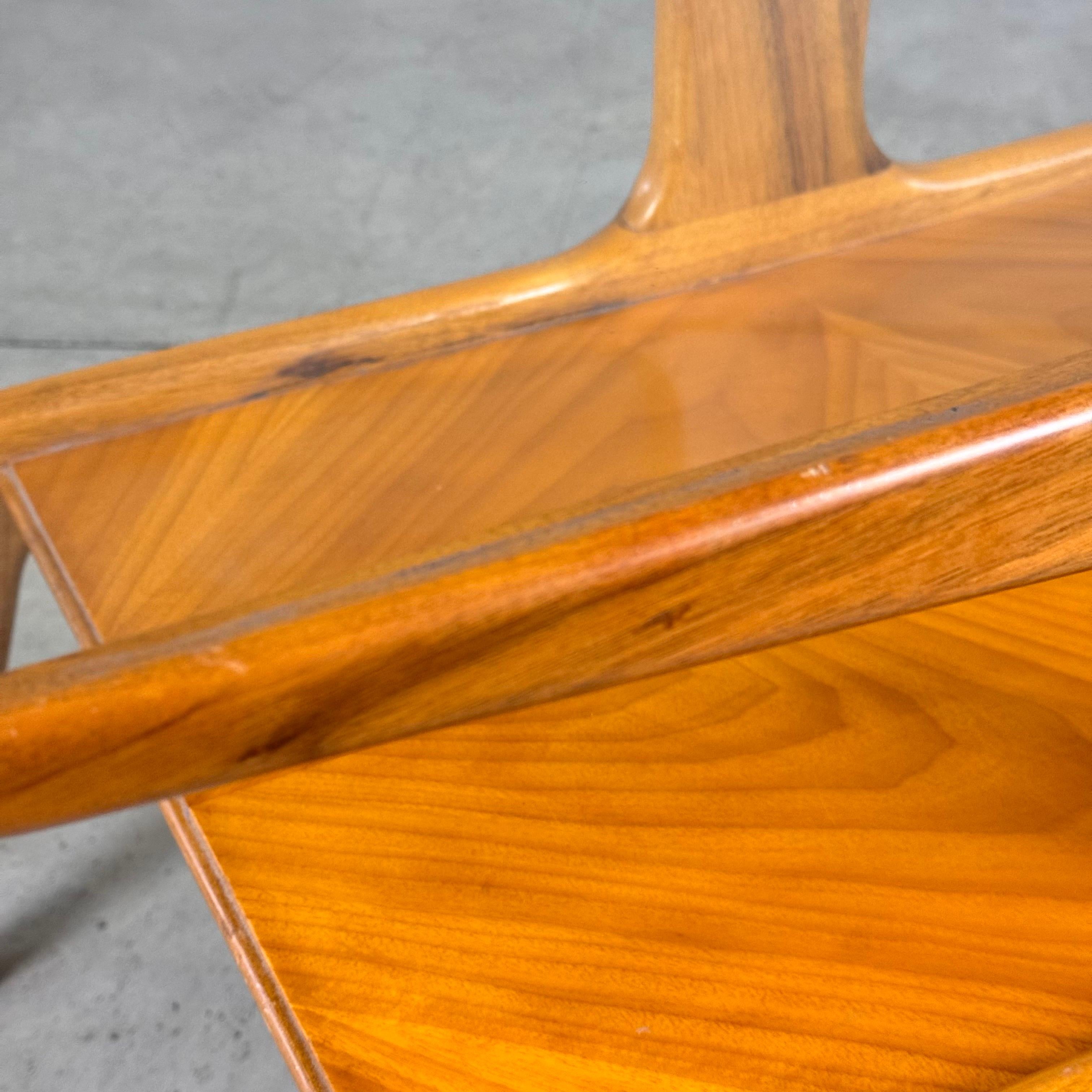 Sculptural Walnut Coffee Table by Gio Ponti for Domus Nova, Italy, 1950s For Sale 4
