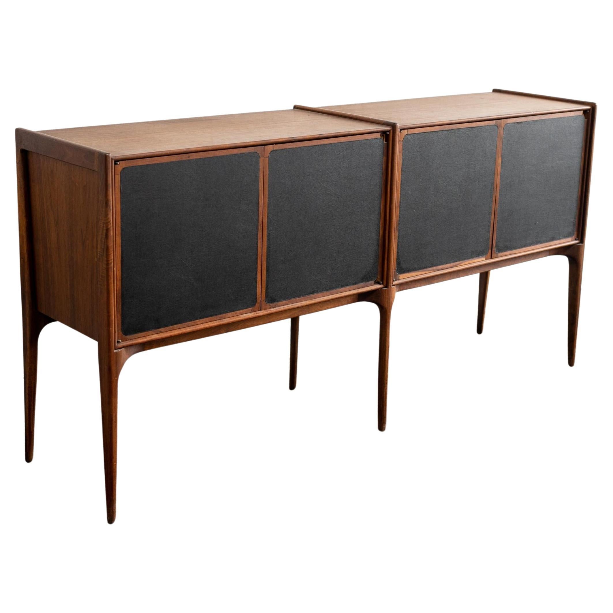 Sculptural Walnut Credenza, 1970s