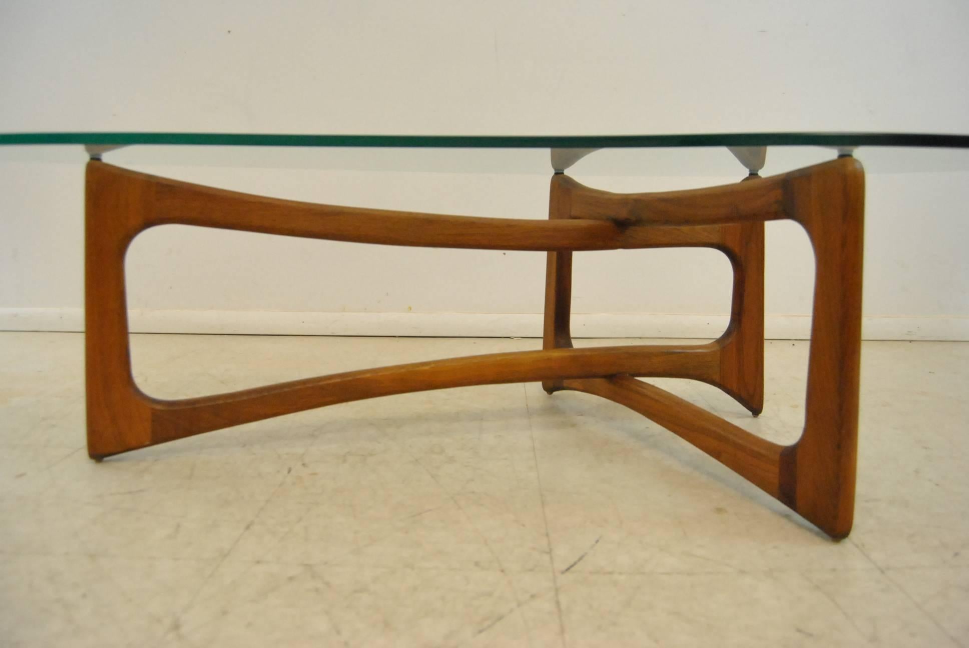 Sculptural Walnut Dog Bone Coffee Table by Adrian Pearsall In Good Condition In Toledo, OH