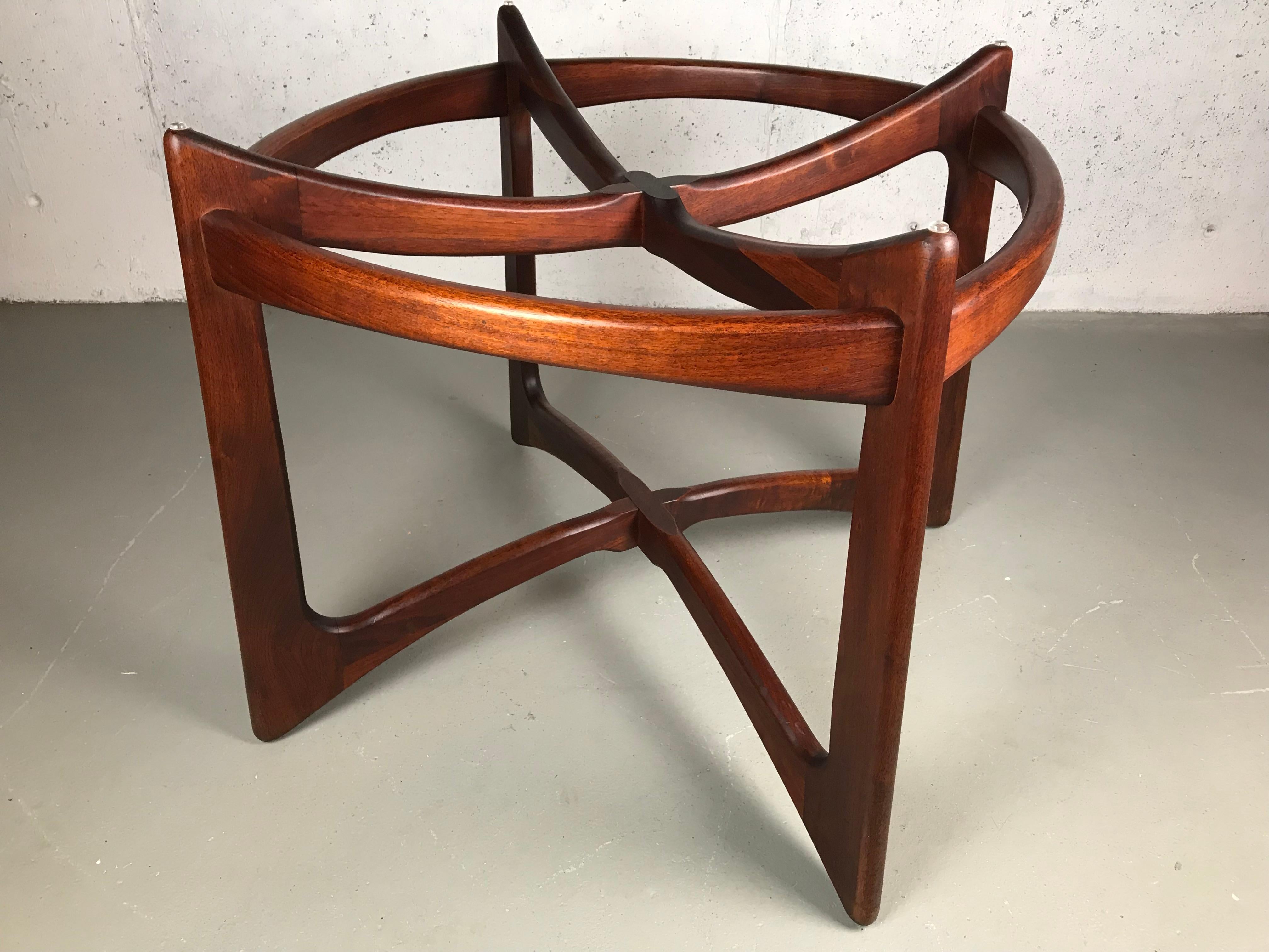 Sculptural Walnut and Glass Dining Table by Adrian Pearsall for Craft Associates 9