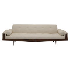 Sculptural Walnut 'Gondola' Sofa, Model 2000-S, by Adrian Pearsall, 1960s