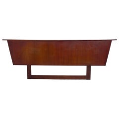 Sculptural Walnut Headboard Attributed to George Nakashima for Widdicomb