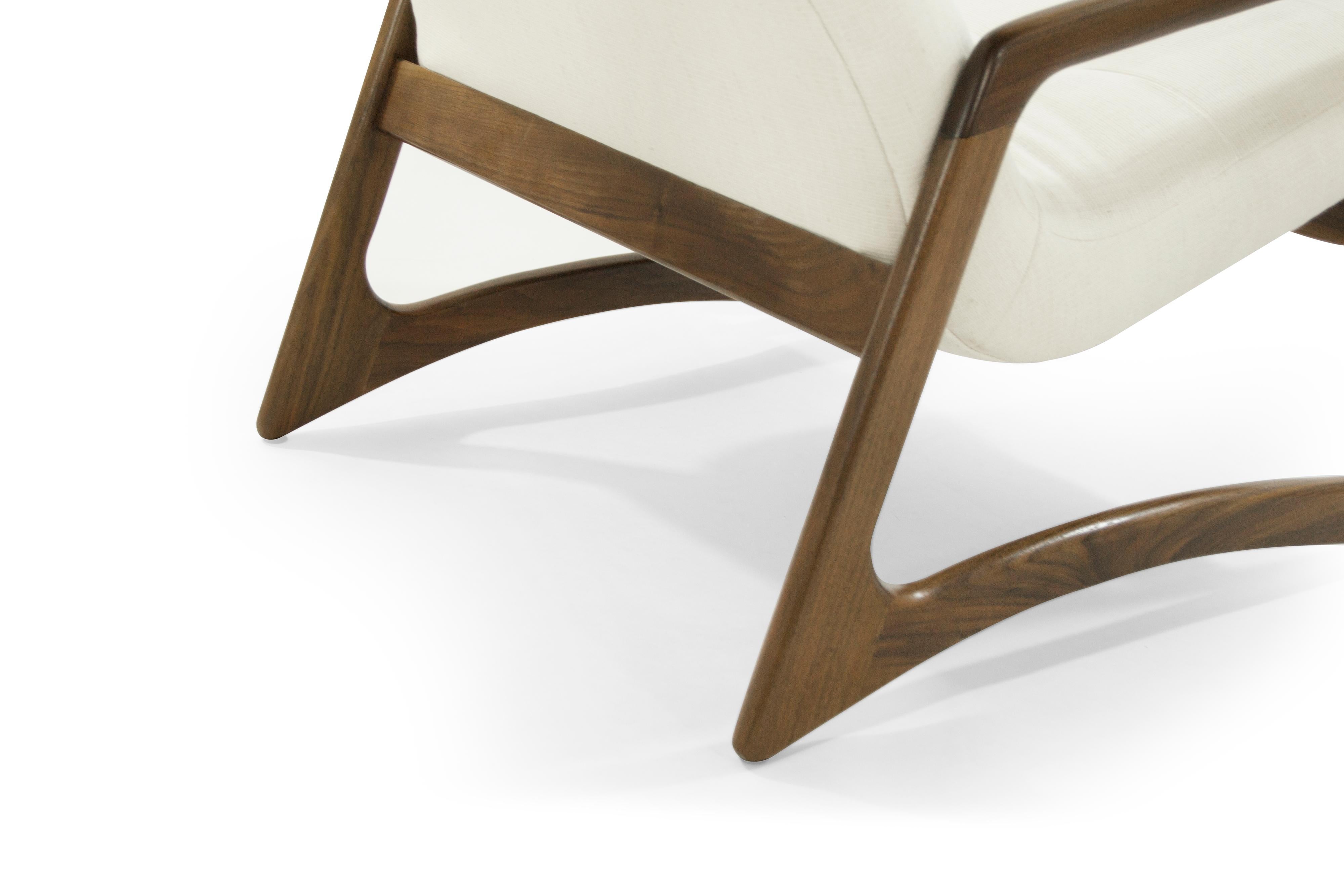 Sculptural Walnut Lounge Chairs by Adrian Pearsall for Craft Associates 5