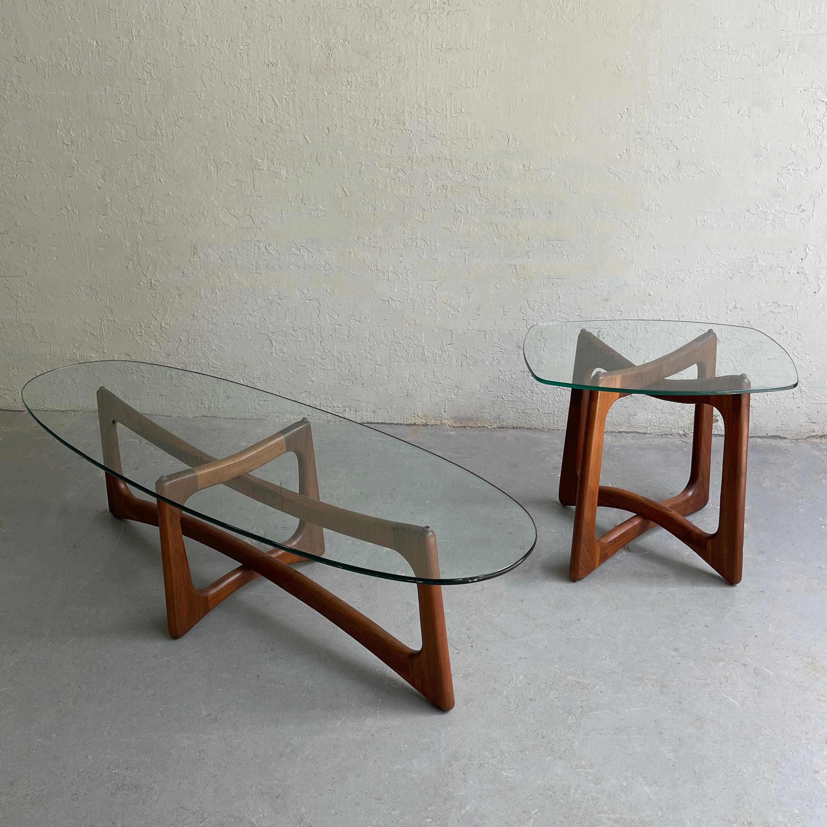 Mid-Century Modern Sculptural Walnut Side Table by Adrian Pearsall, Craft Associates