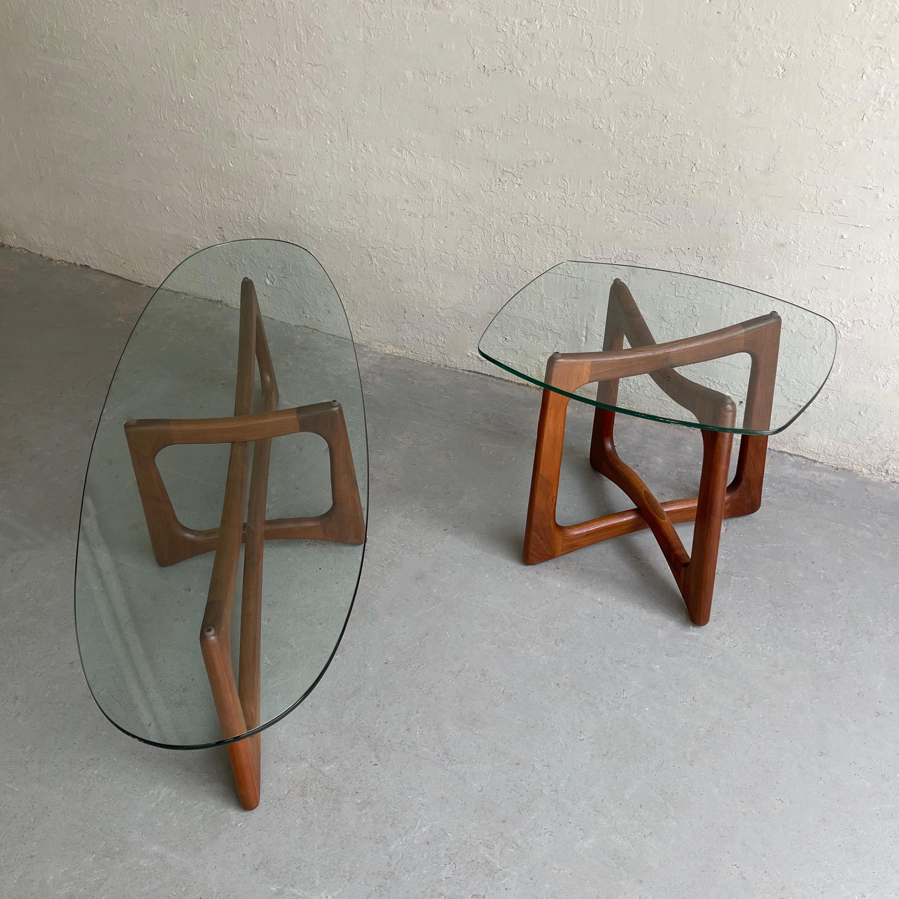 American Sculptural Walnut Side Table by Adrian Pearsall, Craft Associates