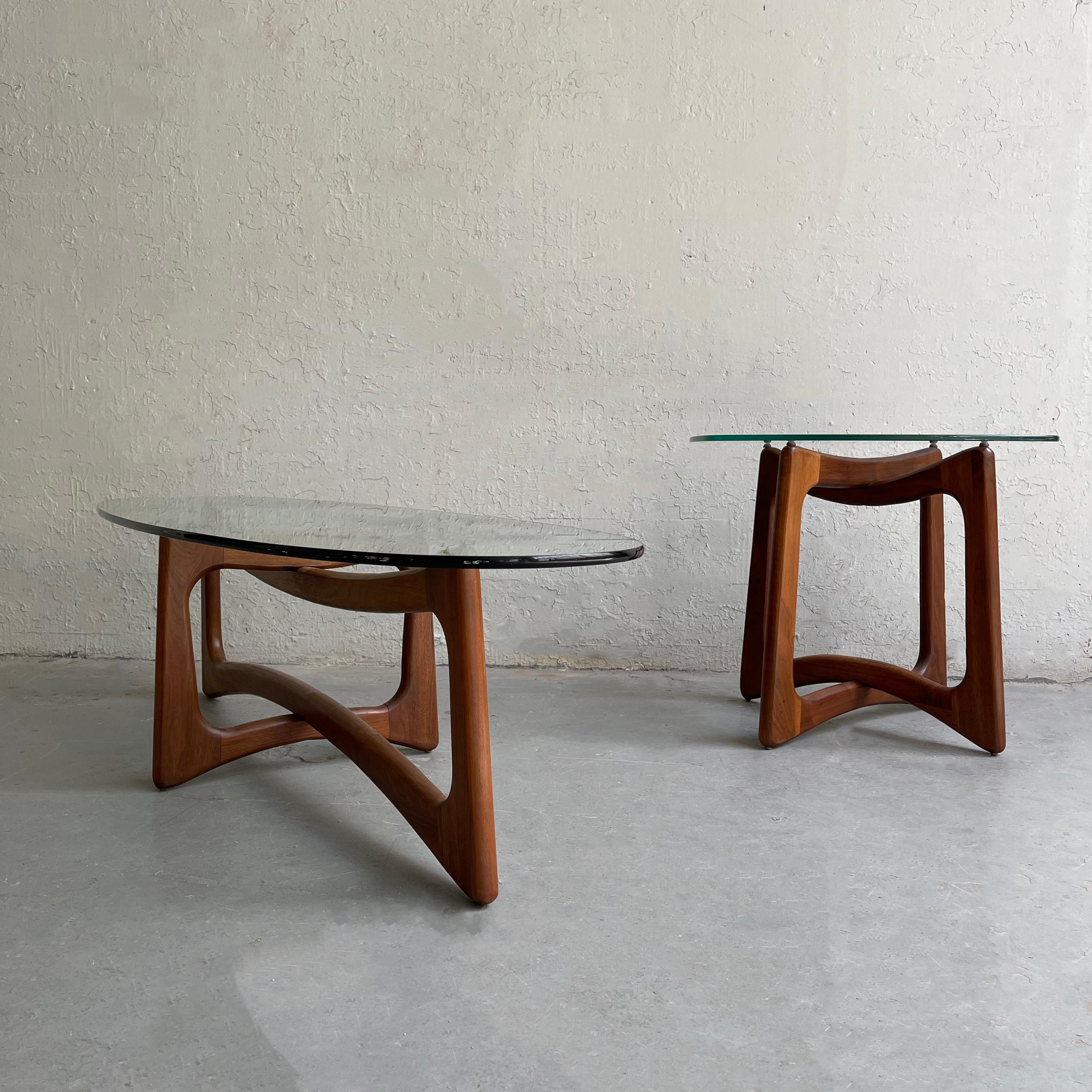 20th Century Sculptural Walnut Side Table by Adrian Pearsall, Craft Associates
