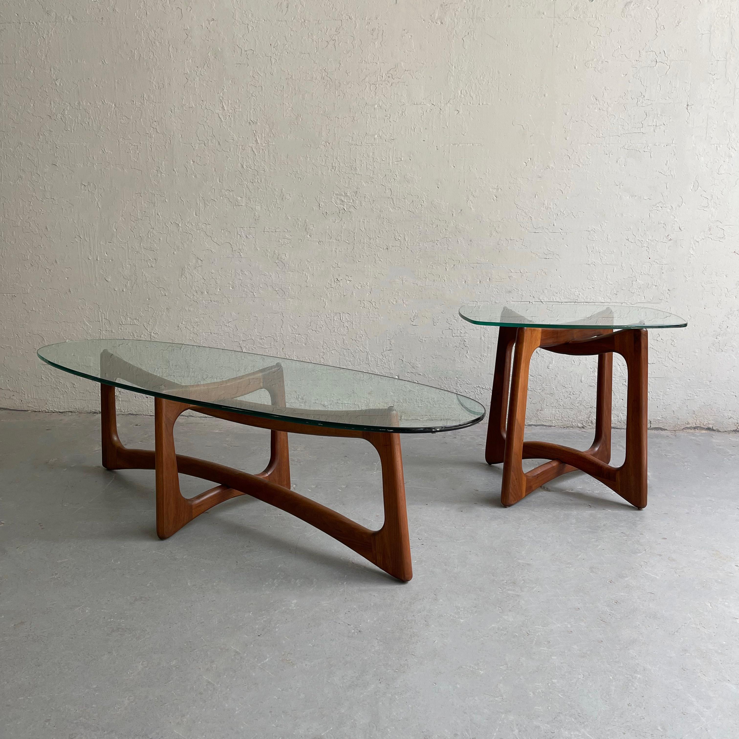 Sculptural Walnut Side Table by Adrian Pearsall, Craft Associates 2