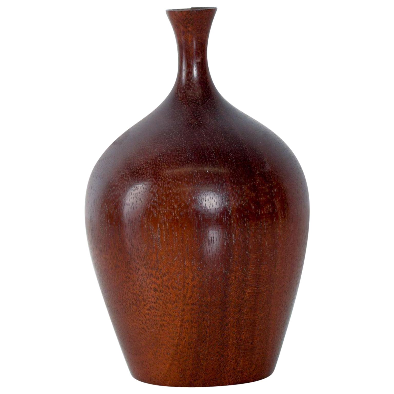 Sculptural Walnut Weed Pot after Rude Osolnik, Mid-Century Modern