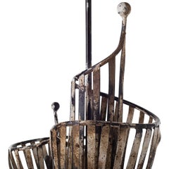 Sculptural Table Lamps in Welded Iron
