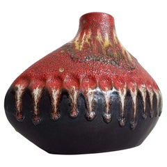 Sculptural West German Art Pottery Vase by Carstens Tönnieshof, c. 1950s