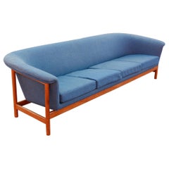 Sculptural Westnofa Midcentury Four-Seat Sofa