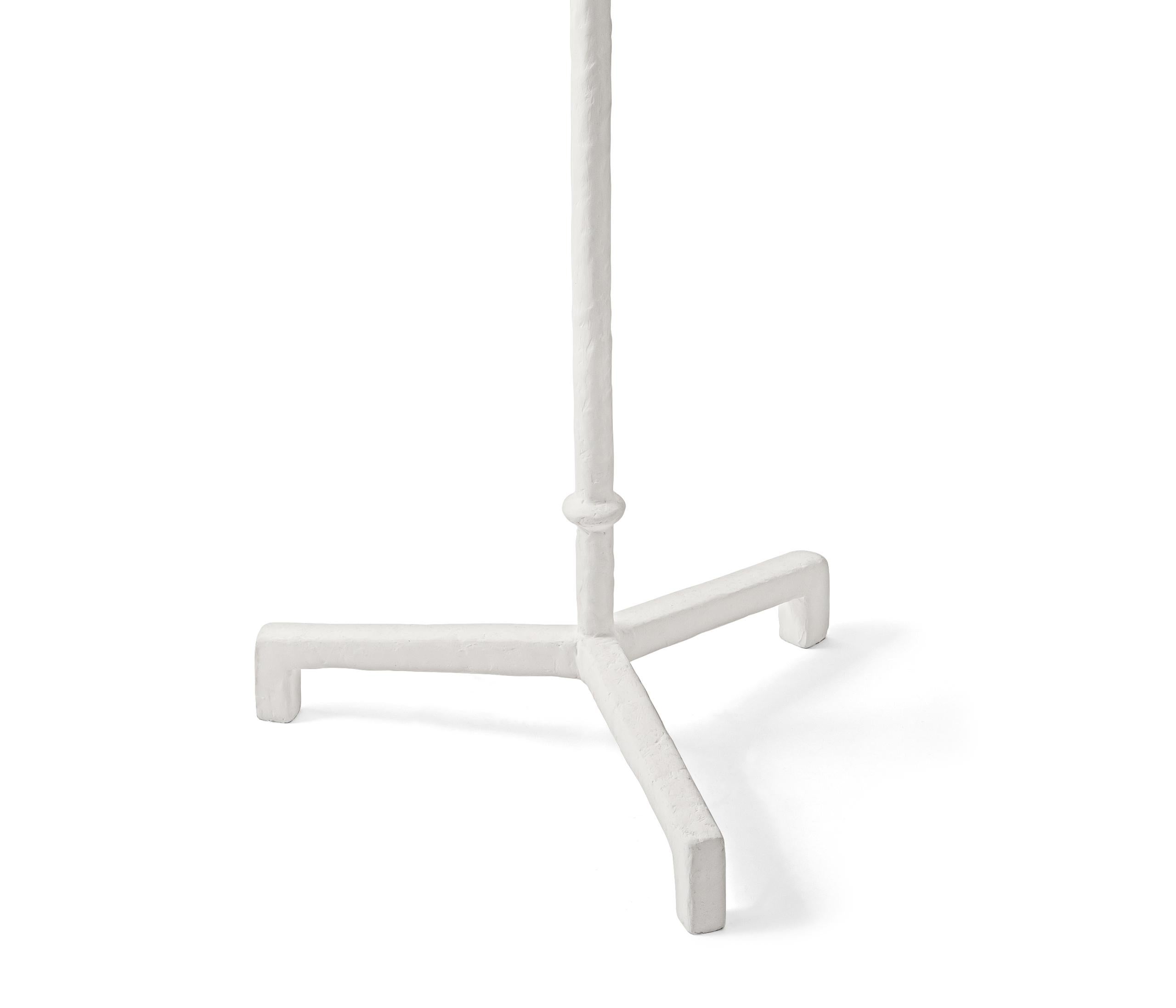 Mid-Century Modern Sculptural White/ Bronze Plaster  