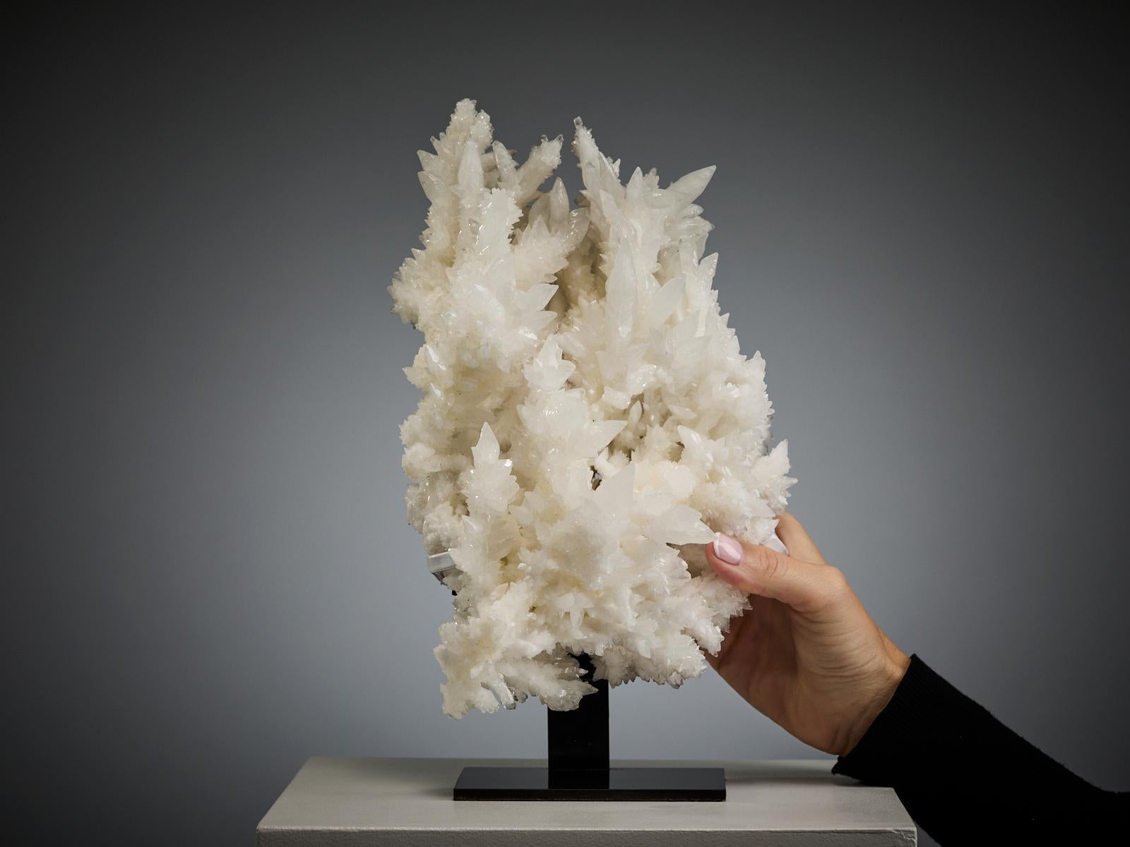 Crystal Sculptural White Formation – Calcite and Aragonite For Sale