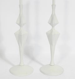 Sculptural White Lamps