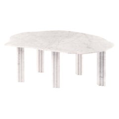 Cylamen Sculptural White Marble Dining Table, Lorenzo Bini