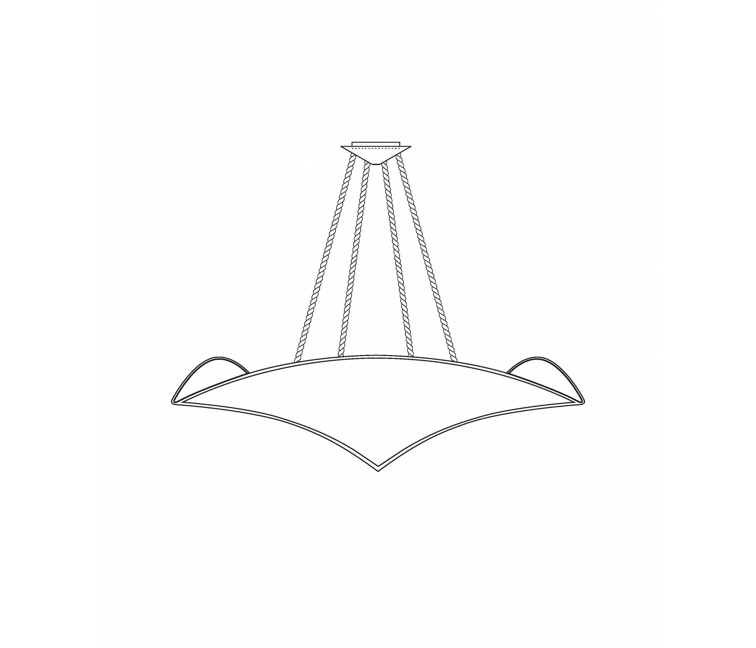 Customizable White Plaster Veris Pendant 30