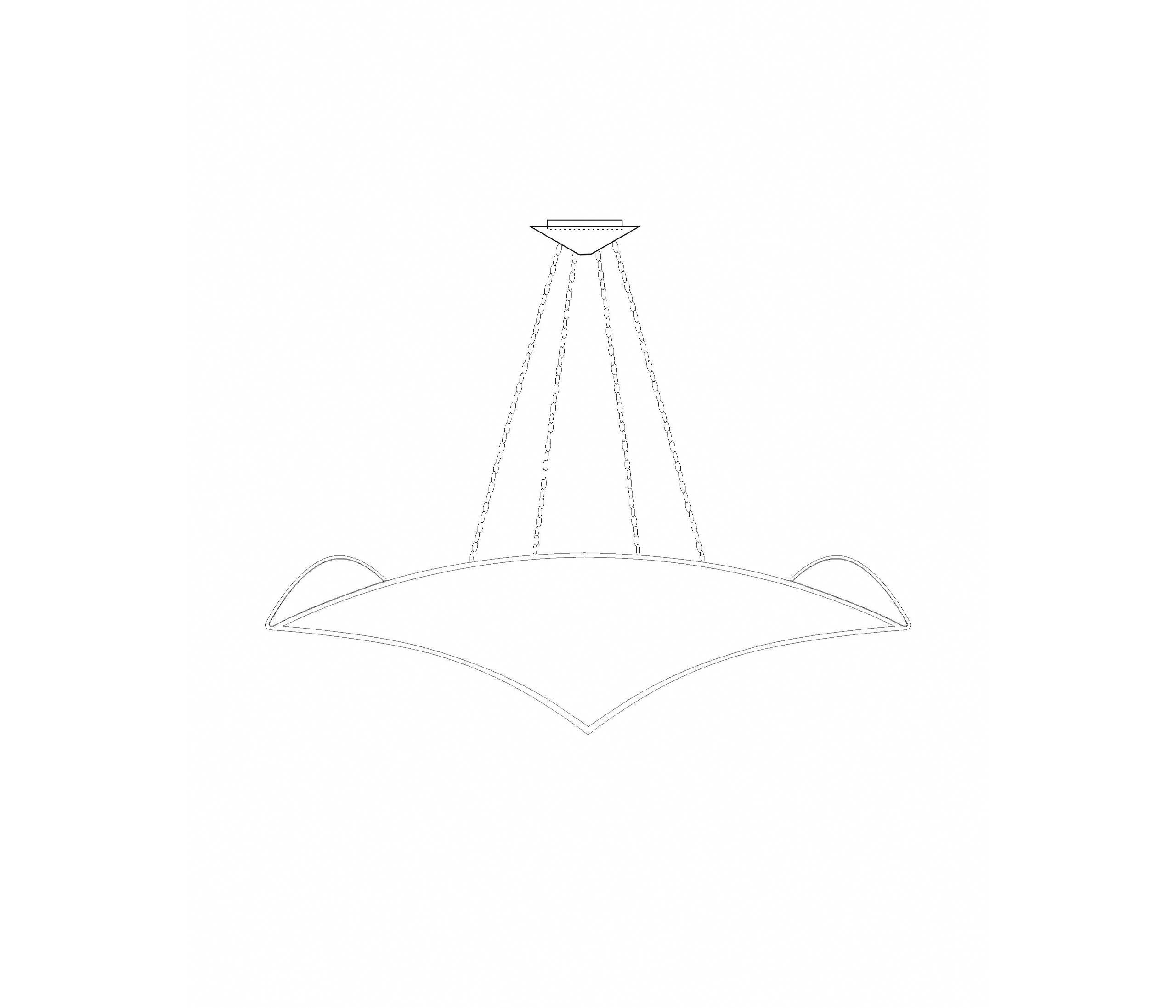 Contemporary Customizable White Plaster Veris Pendant 30